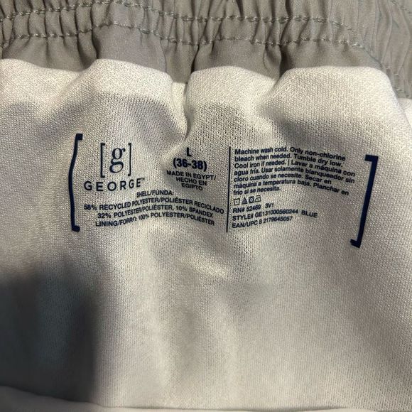 Tropical Tie Dye Men's Swim Trunks Large Board Shorts Palms Marble - Picture 7 of 13